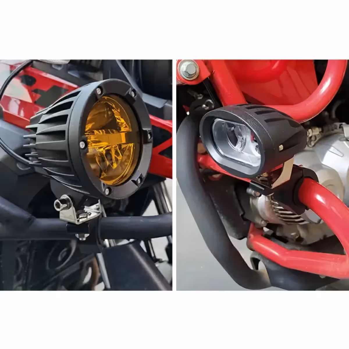 Kaksinkertaiset puristimet LED-tangon kiinnitykseen