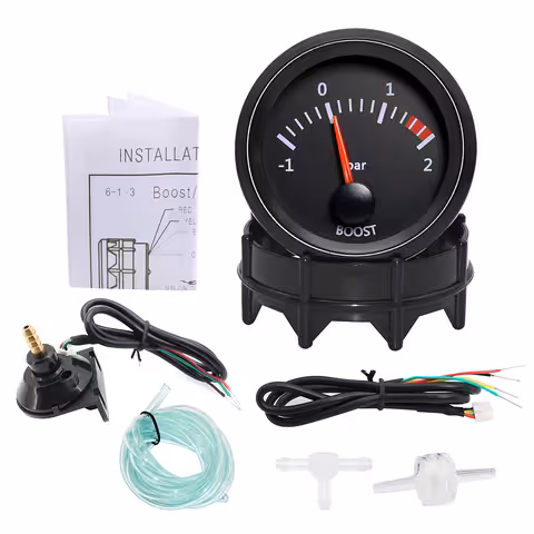 Turbo boost -painemittari 2 bar – 52mm turbo manometri, mittari ja kiinnike