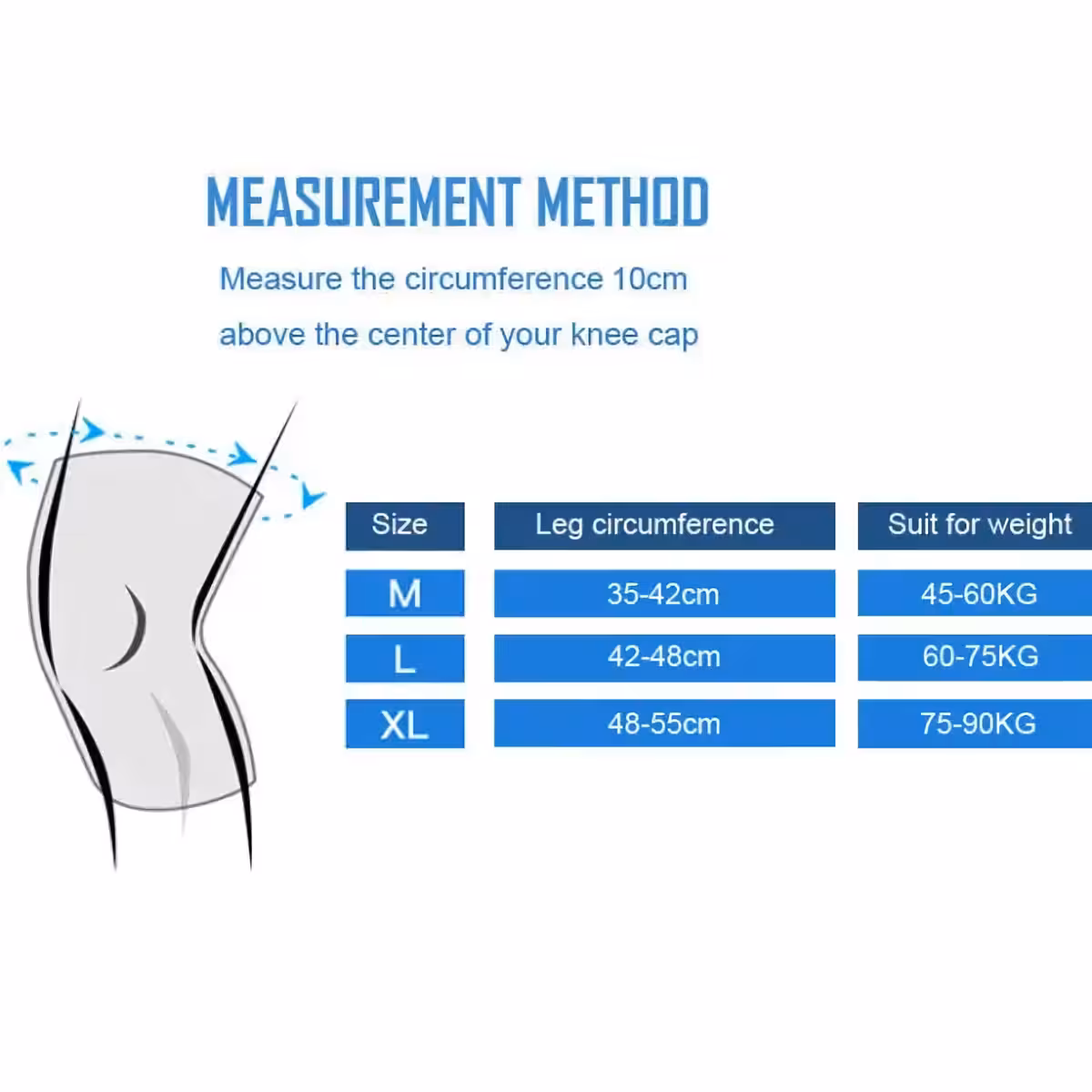 Polvisuoja saatavilla M-, L- ja XL-kokoisena