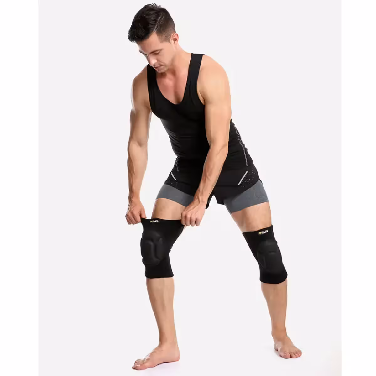 Vankka polvisuoja, suojaa ja tukee raskaassa työssä