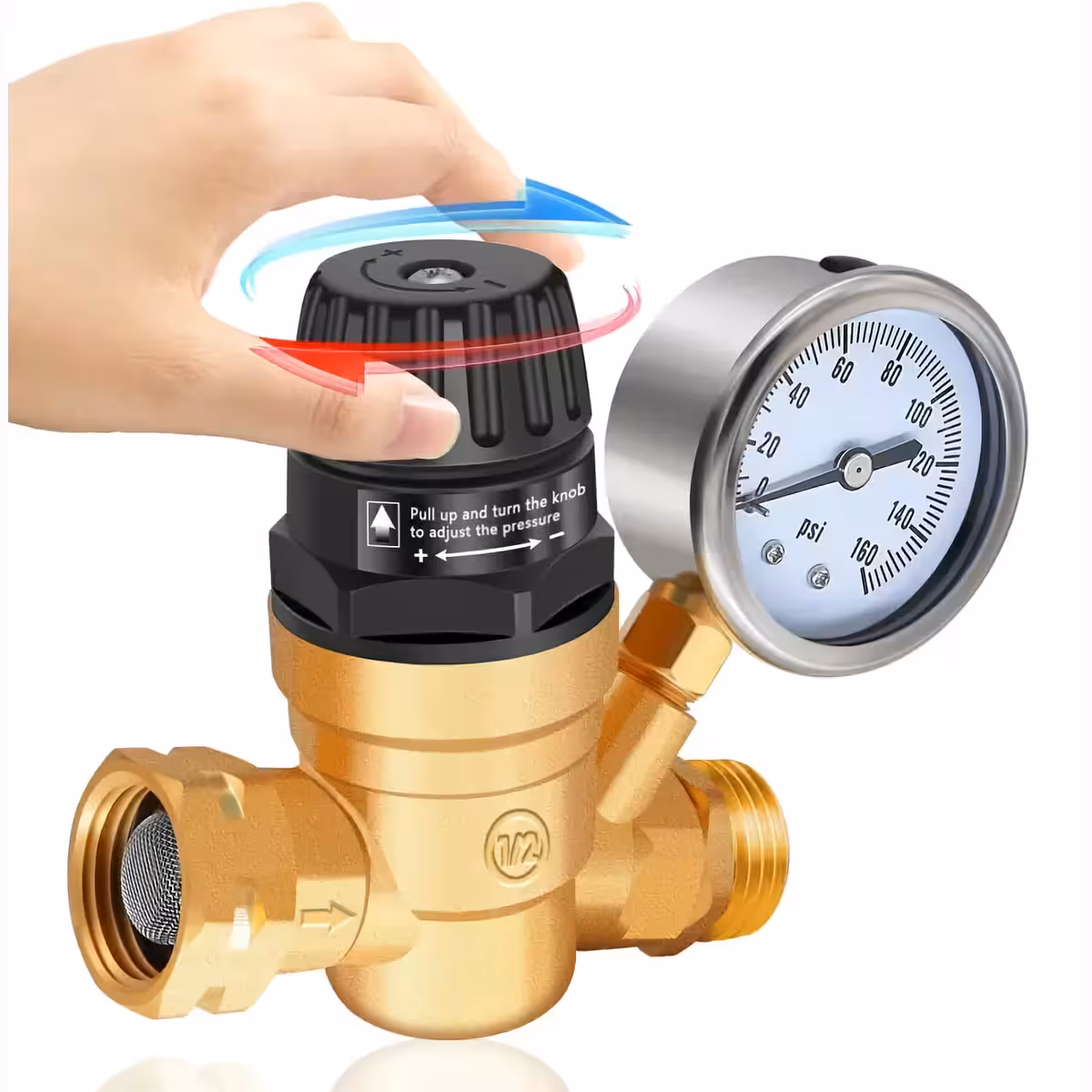 Säädettävä venttiili vedenpaineen hallintaan koti- ja teollisuusjärjestelmissä