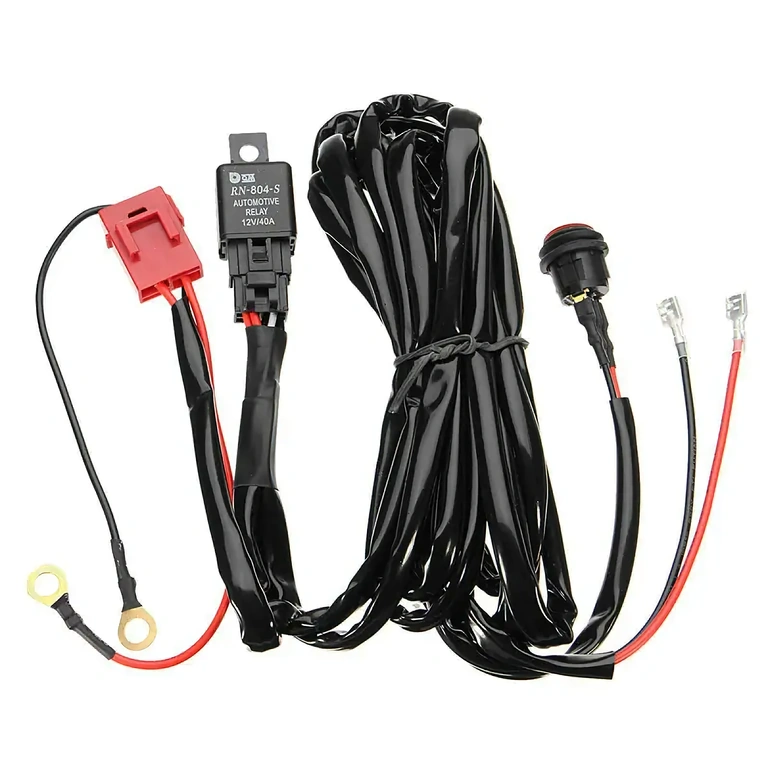 Rele- ja valokatkaisinkaapeli Sähkökaapelointi 40A-releellä ja valaistuskytkimellä LED-valoille