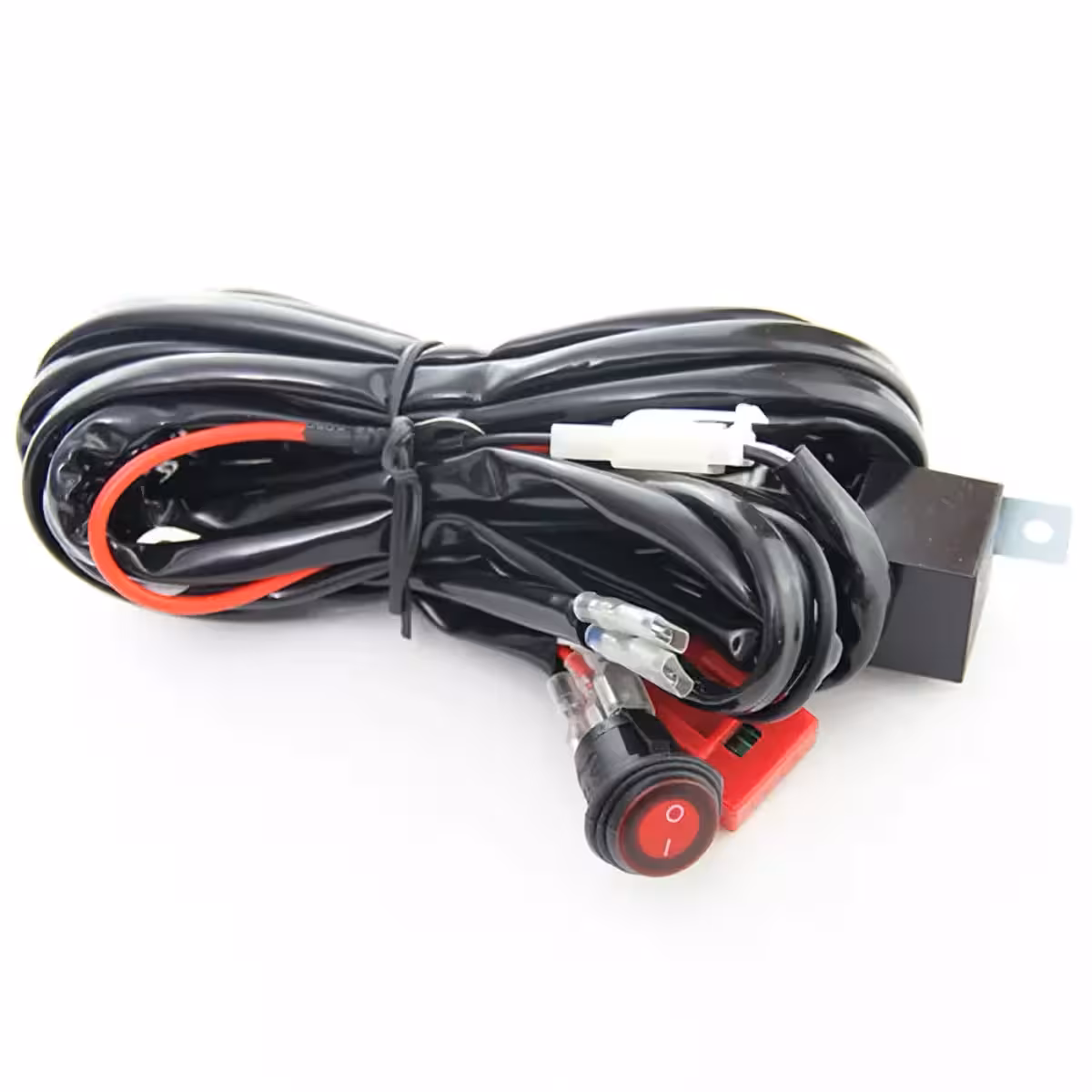 Valokytkimen ja 40A-releen asennus LED Bar -valoille