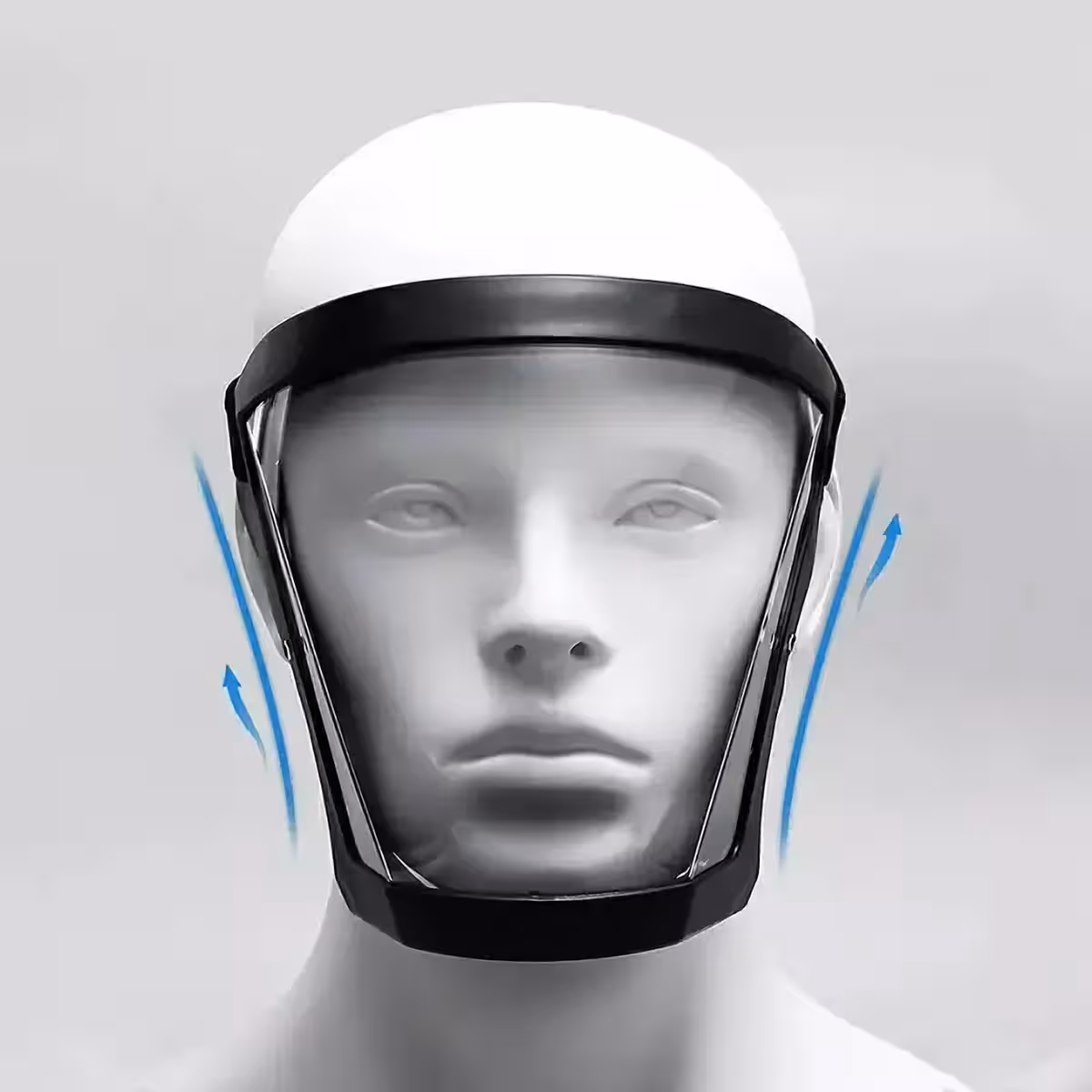 Kasvosuoja puiden sahaamiseen, suojaa pölyltä