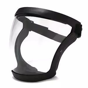 Kasvosuojain kirkkaalla visiirillä ja PM2.5-suodattimella – sopii moottoriviikatteelle, maalaamiseen ja puutarhaan