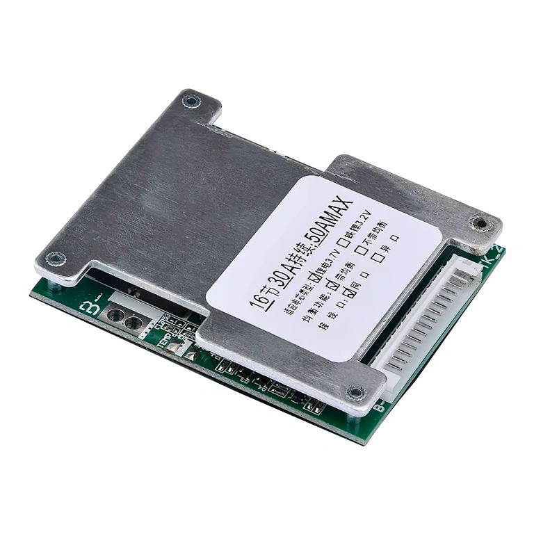 Lähikuva BMS 16S 60V 40A piirilevystä