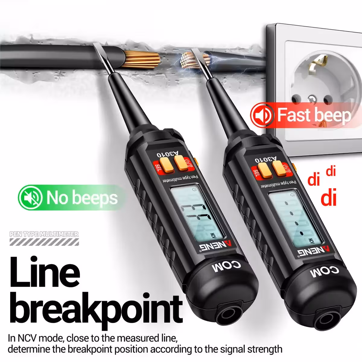 Katkoksen tunnistus NCV-toiminnolla