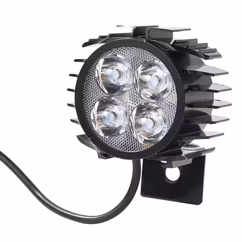 LED-ajovalo sireenillä sähköpotkulaudalle ja -pyörälle – 12V–72V, tehokas ja kestävä