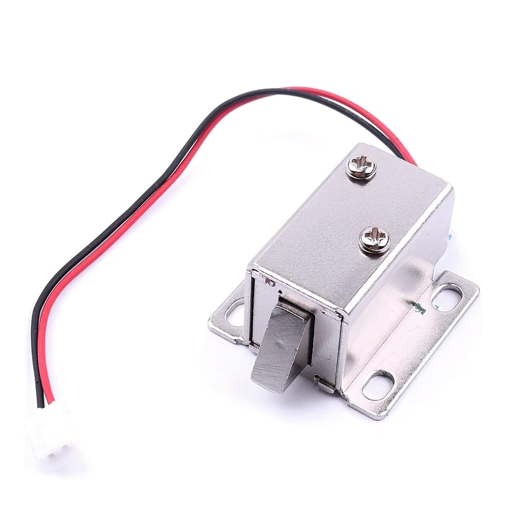 12V sähkömagneettinen lukko – etunäkymä 12V sähkömagneettisen lukon kuva – etunäkymä