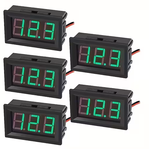 5 kpl digitaalinen paneelivoltmetri 5V–120V DC