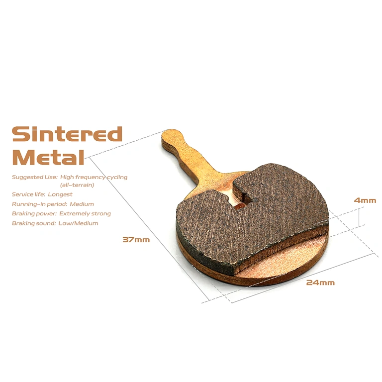 Yksityiskohtainen kuva AVID BB5 metallijarrupaloista