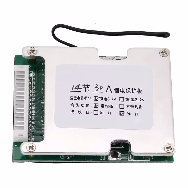 BMS 14S 52V 30A Li-Ion-akuille – akun suojaus ja tasapainotus