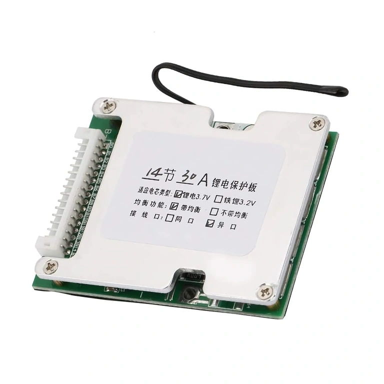 BMS 14S 52V suojauspiiri Älykäs BMS-piiri 14S 52V 30A ylivirta- ja alijännitesuojalla