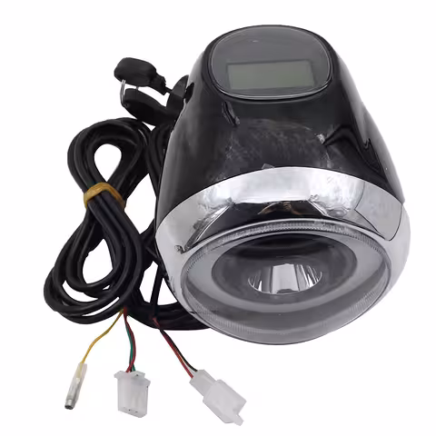 Citycoco Harley 60V sähköskootterin LED-ajovalo, LCD-näytöllä ja sähköisellä virtakytkimellä