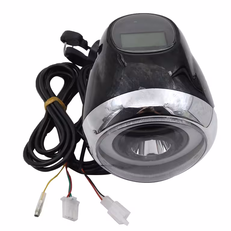 Citycoco Harley 60V sähköskootterin LED-ajovalo, LCD-näytöllä ja sähköisellä virtakytkimellä