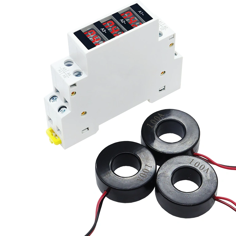 Tarkka virran mittaus 1–100A kolmivaiheisella digitaalisella virtamittarilla