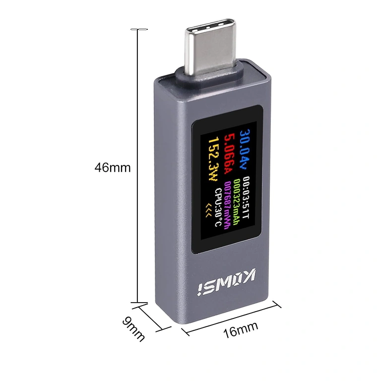 USB C monitoimimittari KWS-2302C sivunäkymä