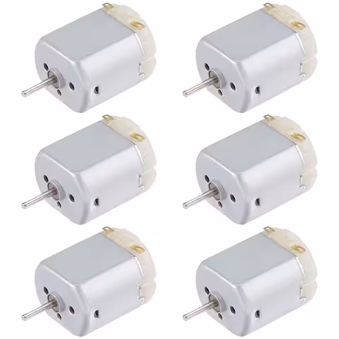 Setti 6 kpl: DC Mini 130 -moottorit 3–6V robotiikkaan, tuulettimiin ja DIY-projekteihin