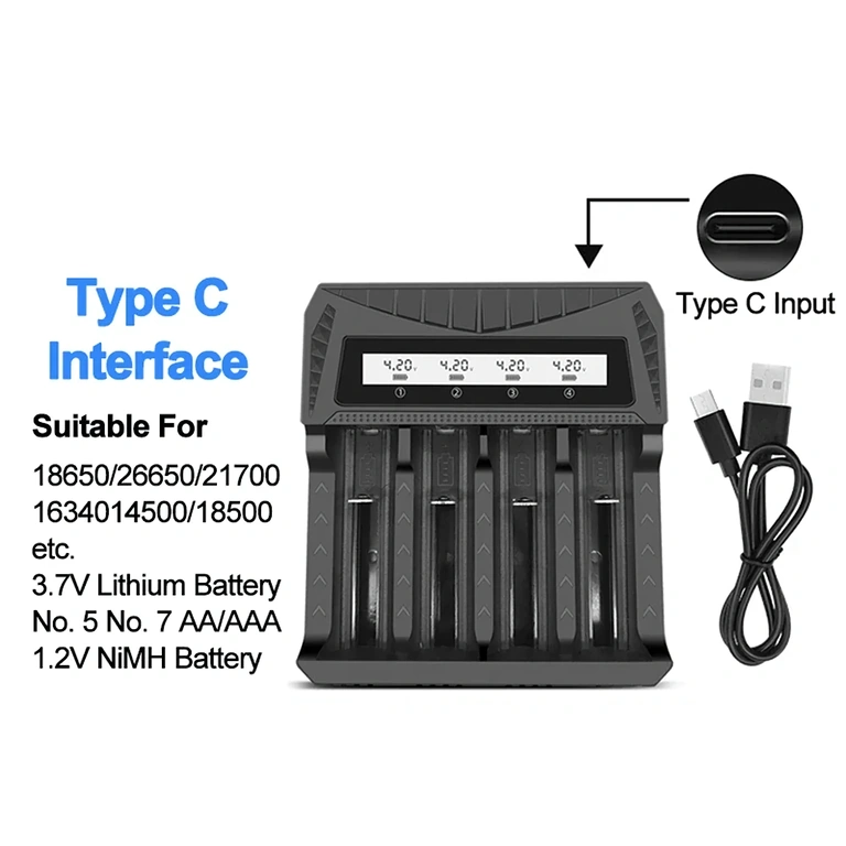 Laturi yhteensopiva eri akkutyyppien kanssa