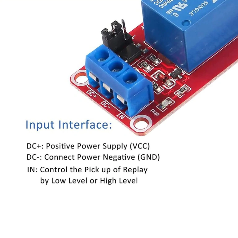 5V relemoduulien setti optokytkimellä, 1 kanava, yhteensopiva Arduino ja Raspberry Pi