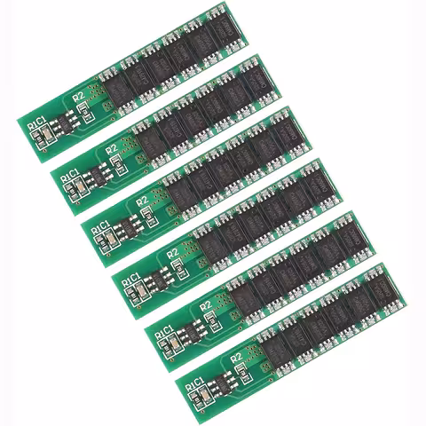 Setti 6 kpl – BMS 1S 18650 3,7V 10A, täydellinen suojaus