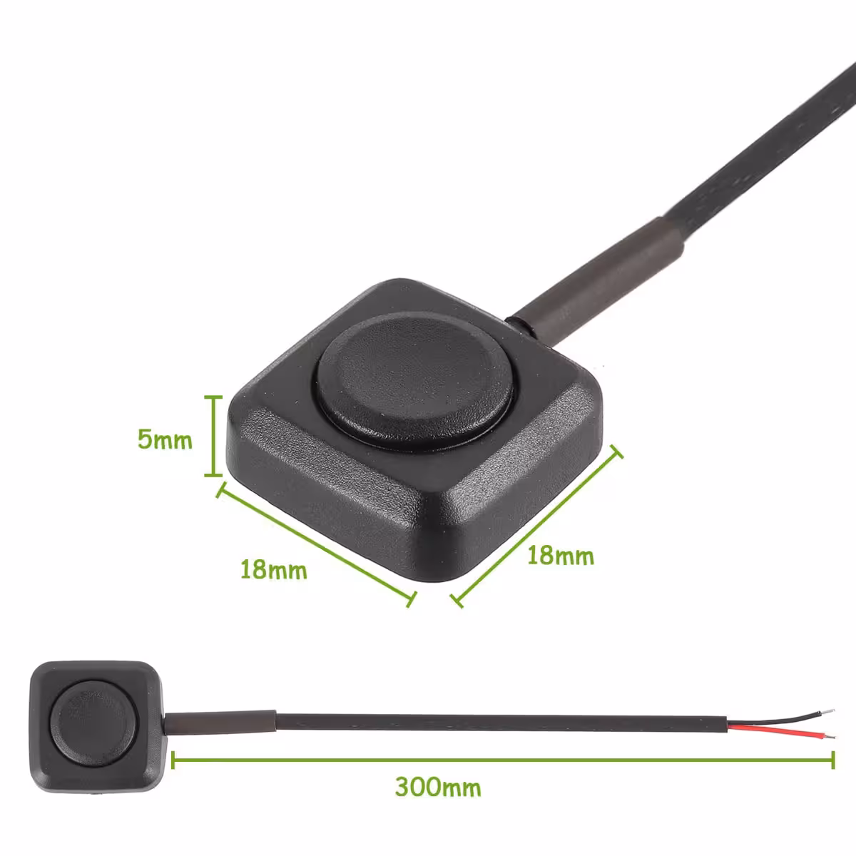 Noin 30 cm johto piilotettuun asennukseen ja joustavuutta varten