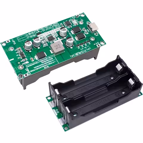 UPS Mini 5V/12V moduuli – DC UPS latauksella 18650-akuille