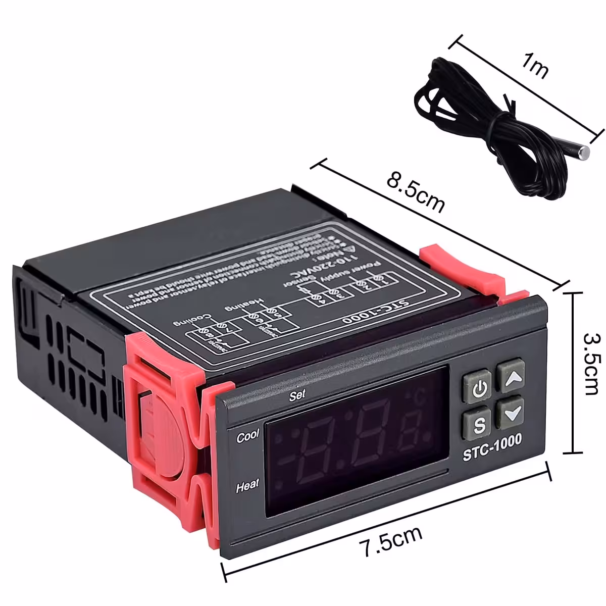 STC1000 lämpötilansäädin oluen, viinin ja kotipanemisen fermentointiin