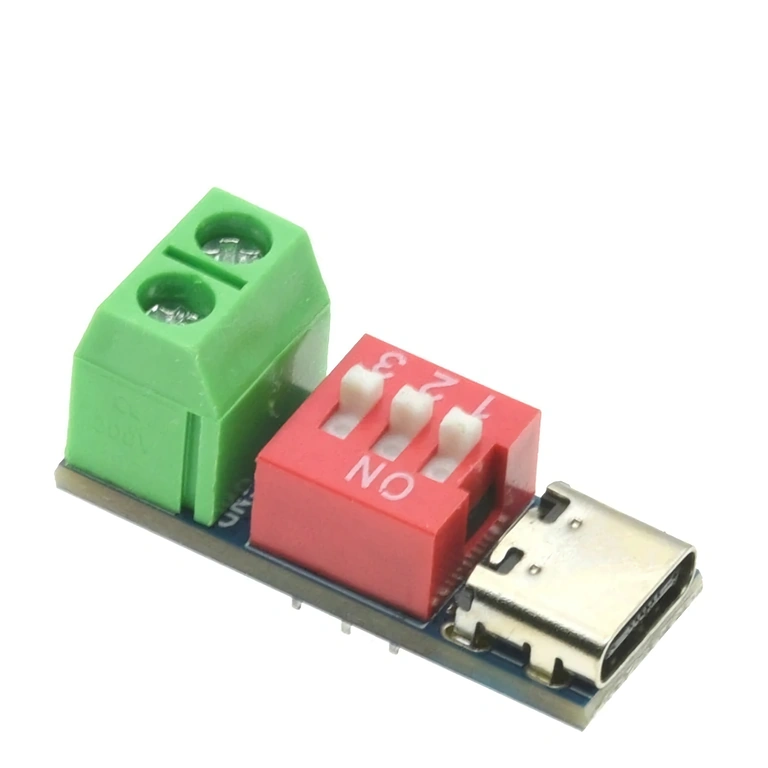 USB-C PD huijari-moduuli valitsimella 5V–20V