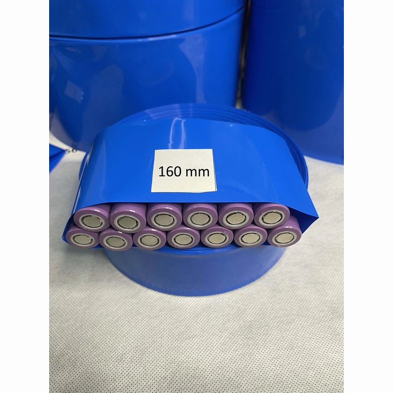 Sininen 160 mm lämpösukka 18650-akkujen paketeille