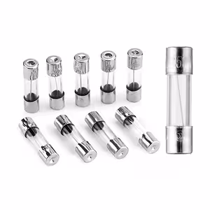 Lasisulakkeen 10A 5x20 mm lasiputken yksityiskohta