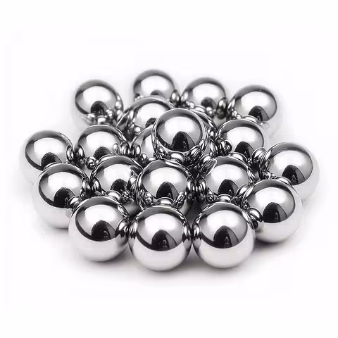 Premium-teräskuulat laakereihin – pyöreät 100 %, koot 6 mm, 8 mm, 10 mm, 12 mm